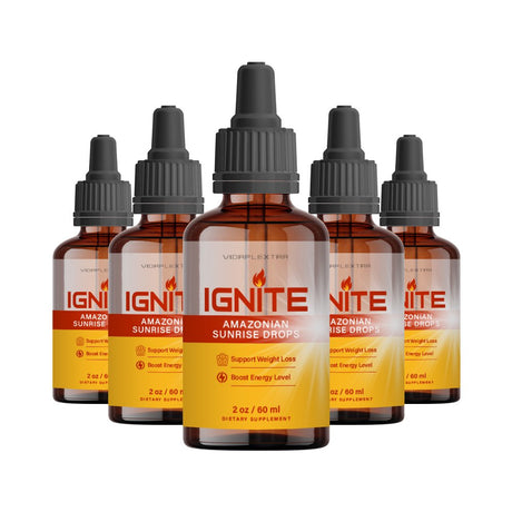 (5 Pack) Ignite Amazonian Drops - Ignite Amazonian Sunrise Drops for Weight Loss