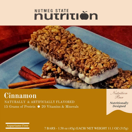 Nutmeg State Nutrition - Protein Bars (Cinnamon, 1 Pack)