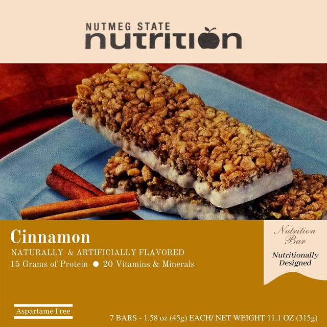 Nutmeg State Nutrition - Protein Bars (Cinnamon, 1 Pack)