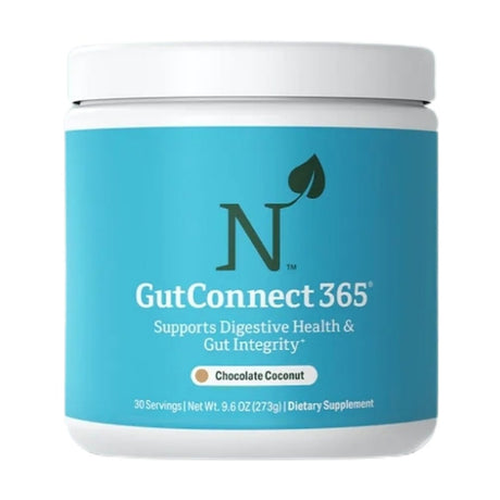 Gut Connect 365 Chocolate Coconut Digestive Health and Gut Integrity Support, 9.6 Oz