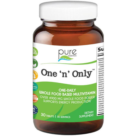 One N Only Prenatal Vitamins - One a Day Multivitamin Support with Superfoods, Iron, Natural Herbs, Folate, Non GMO by Pure Essence - 30 Tablets