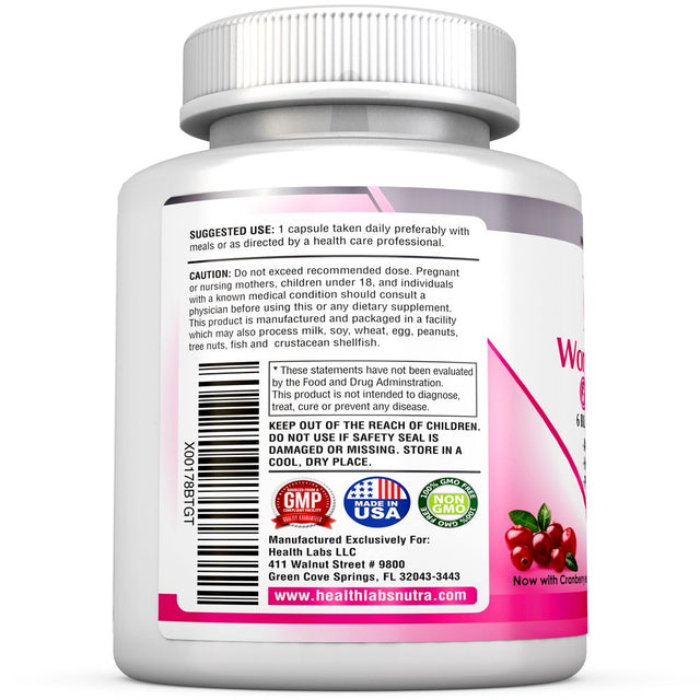 Women'S Probiotic 6 Billion CFU with Cranberry Extract