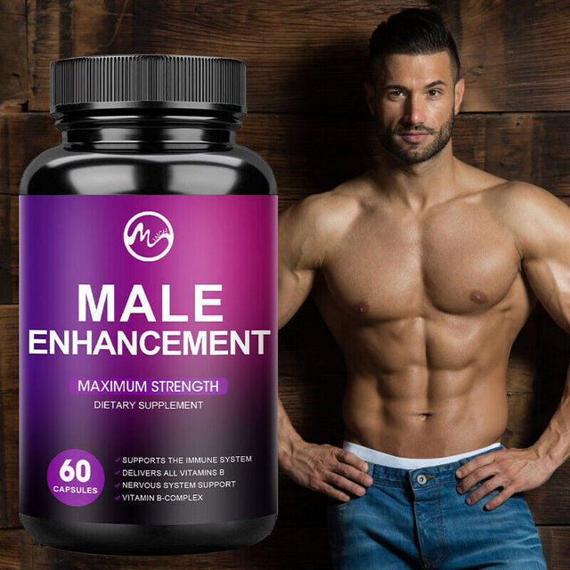 Minch Male 60 Capsules,Longer,Growth,Thicker,Male Supplement with Ginseng