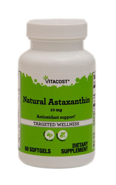 Natural Astaxanthin -- 10 Mg - 60 Softgels