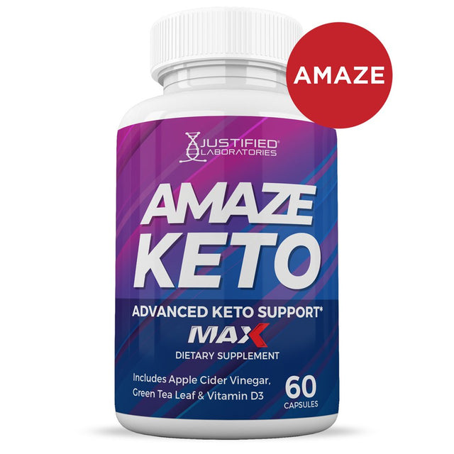 (5 Pack) Amaze Keto ACV MAX Pills 1675Mg Alternative to Gummies Dietary Supplement 300 Capsules