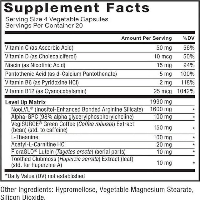 Forebrain Pro Gamer Brain Booster, Gamer Supps to Increase Focus and Awareness, Improve Reaction Time, and Protect Eyes from Blue Light, Gaming Supplement, Nootropic, Force Factor, 80 Capsules