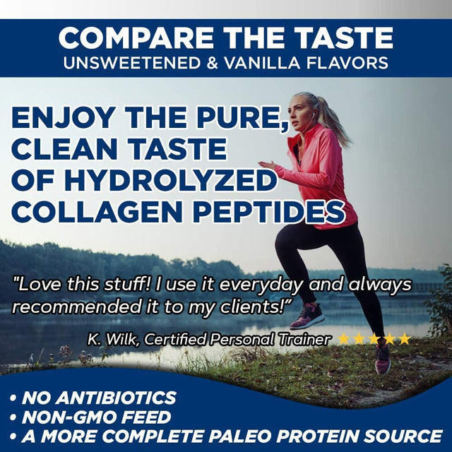 Protein Powder with Collagen & Amino Acids, Vanilla, Pureclean Performance