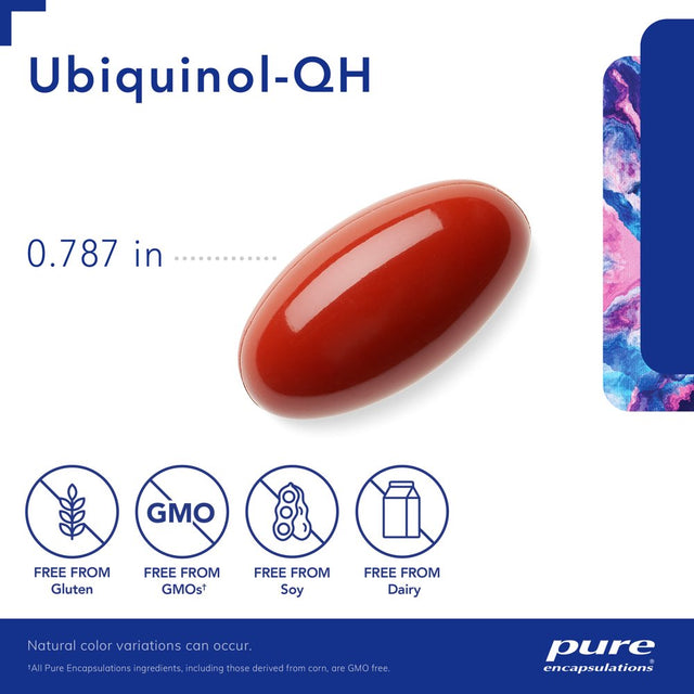 Pure Encapsulations Ubiquinol-Qh 50 Mg | Active Form of Coq10 to Support Immune Health, Cellular Energy, and Cardiovascular Health* | 60 Softgel Capsules