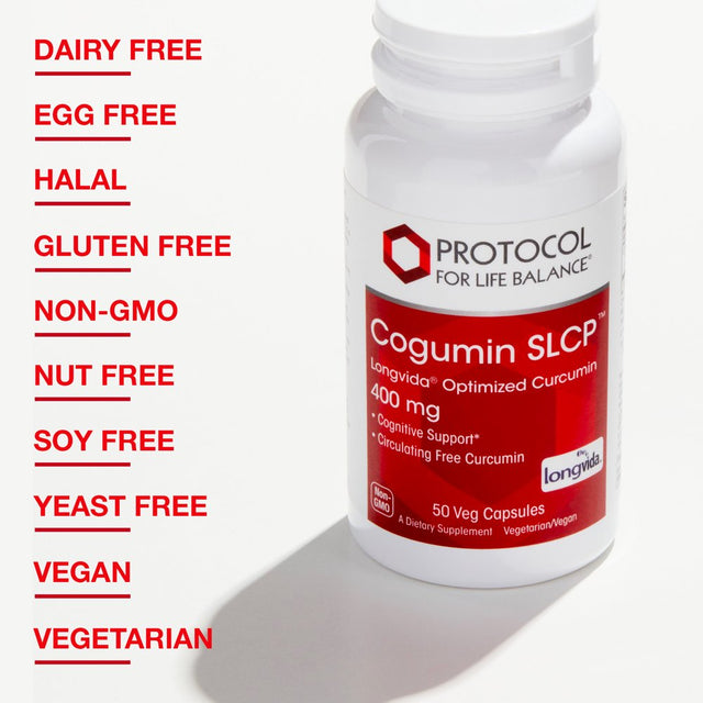 Protocol for Life Balance Cogumin SLCP - Longvida Curcumin 400Mg - 50 Veg Caps