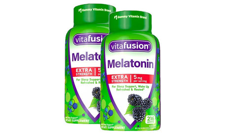 2 Pack | Vitafusion Extra Strength Melatonin Gummy Vitamins, 5Mg, 216 Ct Gummies