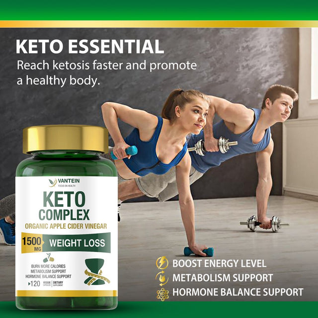 Keto Pills, 1500Mg/120 Capsules Weight Loss & Fat Burner Supplement Formula Keto Burn Diet Pills,Women Men Appetite Suppressant Increases Energy Support