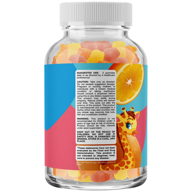 Kids Multivitamin Gummies - Phytoral 90Ct Delicious Children'S Natural Gummy Vitamins for Immune Support - Vitamin A, B, C, D, Zinc & More!