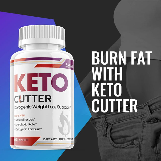 Keto Cutter - Ketogenic Weight Loss - Energy & Focus Boosting Dietary Supplements for Weight Management & Metabolism - Advanced Fat Burn Raspberry Ketones Pills - 120 Capsules (2 Pack)