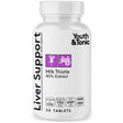 Youth & Tonic Liver Support Supplement with Milk Thistle, 30 Herbal Tablets