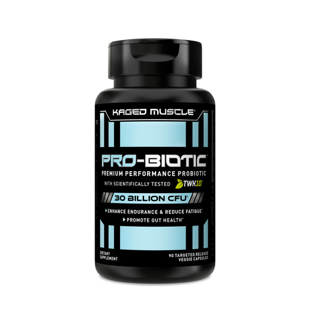 Kaged Probiotic Supplement with 30 Billion CFU, World'S First Performance Probiotics for Men and Women to Support Gut Health, Reduce Fatigue, Enhance Endurance, 90 Capsules