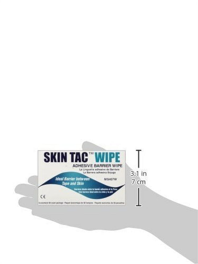 Skin Tac Adhesive Barrier Wipe Box of 50 , 3 Pack