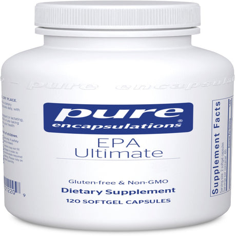 Pure Encapsulations - EPA Ultimate - Eco-Friendly Supercritical CO2 Extracted EPA Fish Oil Concentrate - 120 Softgel Capsules