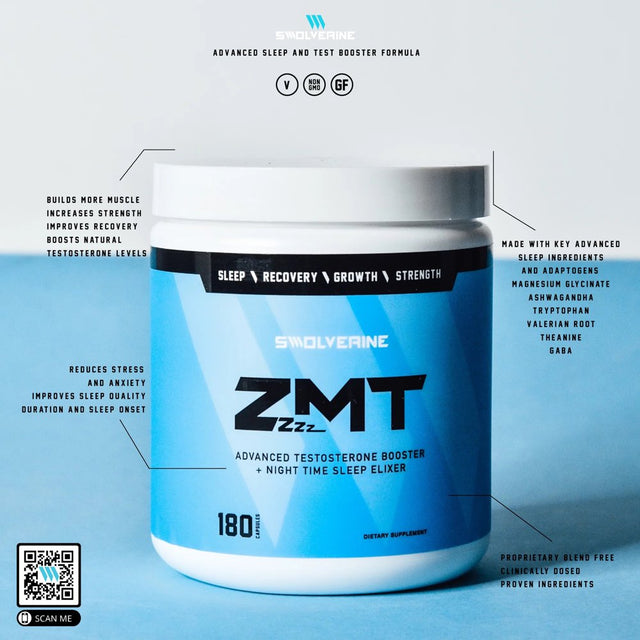 ZMT - Advanced Sleep and Testosterone Booster, with Adaptogens - 30 Servings