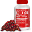 Bronson Pure Premium Antarctic Krill Oil 1000Mg W Omega-3S, Astaxanthin - Heavy Metal Tested Non-Gmo, 90 Softgels (45 Servings)