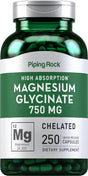 Magnesium Glycinate 665 Mg | 250 Capsules | Buffered Formula | by Piping Rock