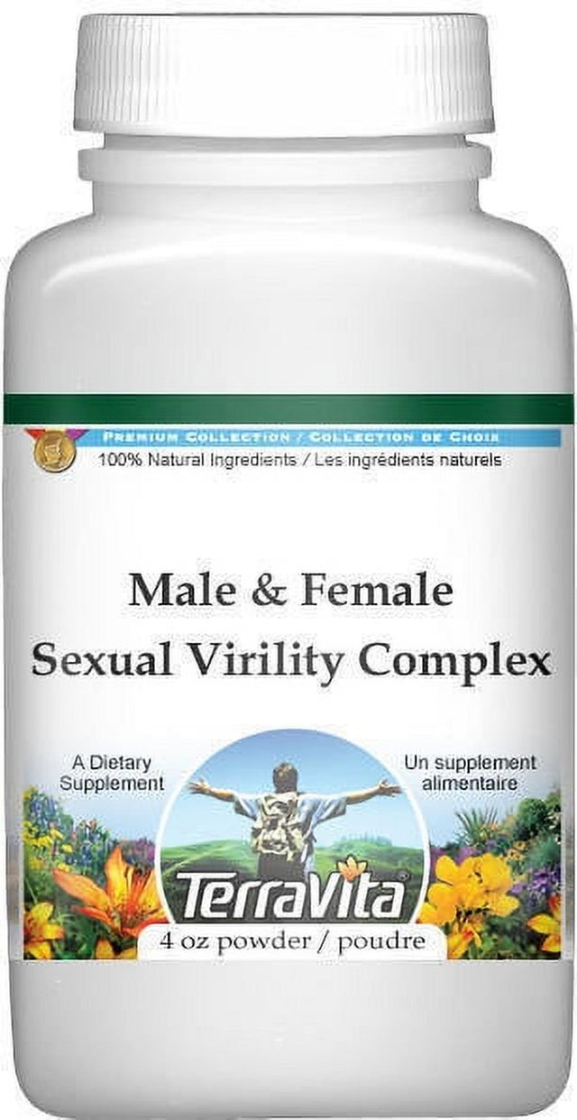 Male and Female Sexual Virility Complex Powder - Ashwagandha, Damiana, Maca and More (4 Oz, ZIN: 517136) - 2-Pack