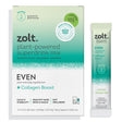 Zolt Plant-Powered Superdrink Mix Even +Collagen Boost for Calm, Gut Health and Hair, Skin, and Nail Support, Lime Mint, 10 Pack