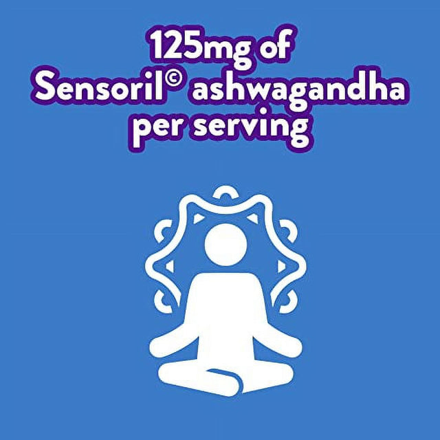 Vitafusion Ashwagandha Gummies, Clinically Shown Adaptogen Sensoril Ashwagandha 125Mg per Serving , Manage Stress , Chewable Vitamins, 60 Count