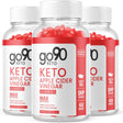 (3 Pack) Go90 Keto ACV Gummies - Supplement for Weight Loss - Energy & Focus Boosting Dietary Supplements for Weight Management & Metabolism - Fat Burn - 180 Gummies