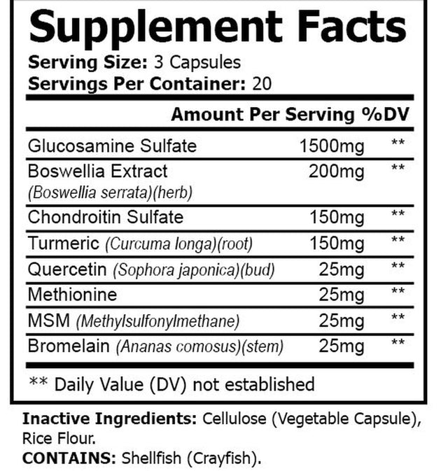 Mobility plus - Cartilage & Joint Health, Fights Inflammation with Glucosamine, Chondroitin, Turmeric & MSM. Joint Care from Toil, a Veteran Owned Company