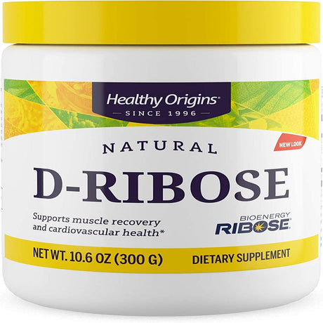 Healthy Origins D-Ribose Powder (Bioenergy, Non-Gmo, Gluten Free, Energy Support, Heart Support), 10.6 Ounce