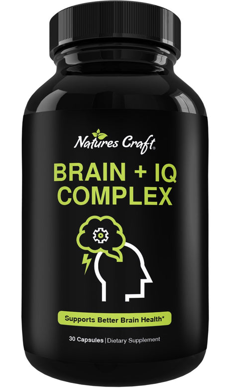 Nootropic Memory Supplement for Brain Support - Memory Pills for Brain Boost and Natural Energy Booster - Vitamin B 12 Bacopa Monnieri Rhodiola Rosea DMAE Ginkgo Biloba Phosphatidylserine Supplement