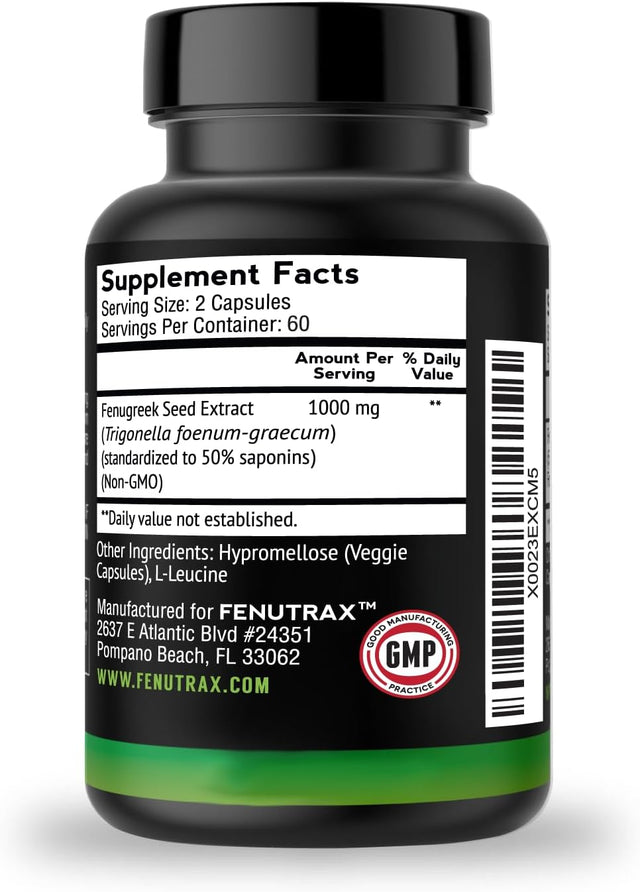 Vitamonk Fenutrax™ Fenugreek Extract 2 Months Supply - Stronger than Testofen for Men - Fenugreek Seed Extract - Muscle Growth, Energy, and Drive Support