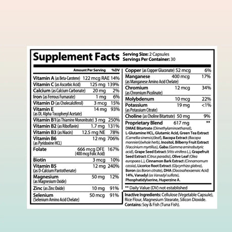 Neuro Brain Support Supplement - Brain Focus, Memory, Function, Clarity Nootropic Supplement - Mind and Memory Supplement for Brain Health