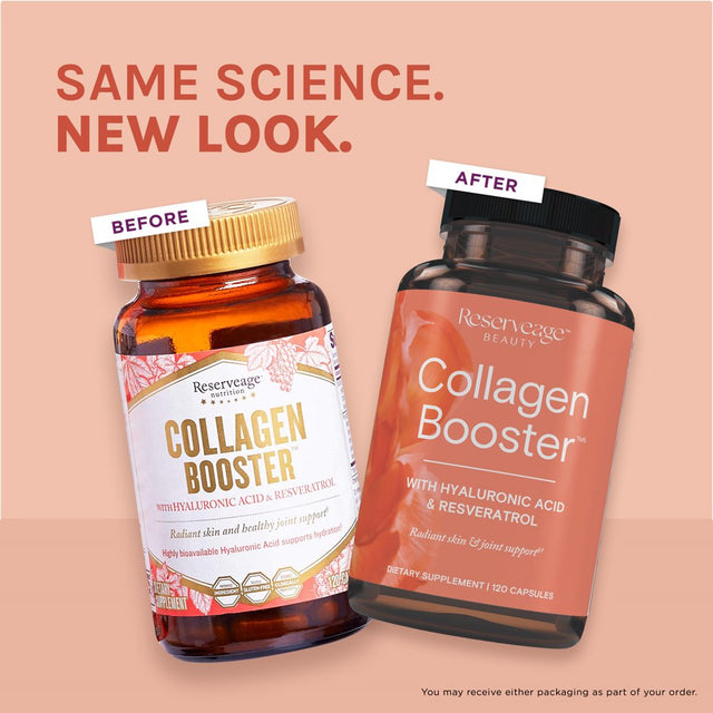 Reserveage, Collagen Booster, Skin and Joint Supplement, Supports Healthy Collagen Production, 120 Capsules (60 Servings)