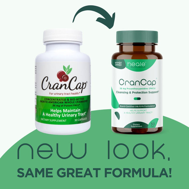 Crancap Cranberry 36Mg 30 Capsules Urinary Tract Health Cranberries Gluten Free, Vegan Friendly, Non-Gmo, USA