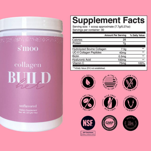 Build(Her) - Collagen with Hyaluronic Acid, Biotin & Vitamin C