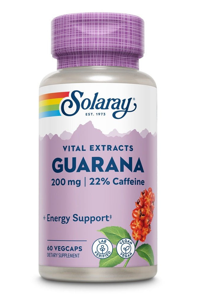 Solaray Guarana -- 200 Mg - 60 Vegcaps