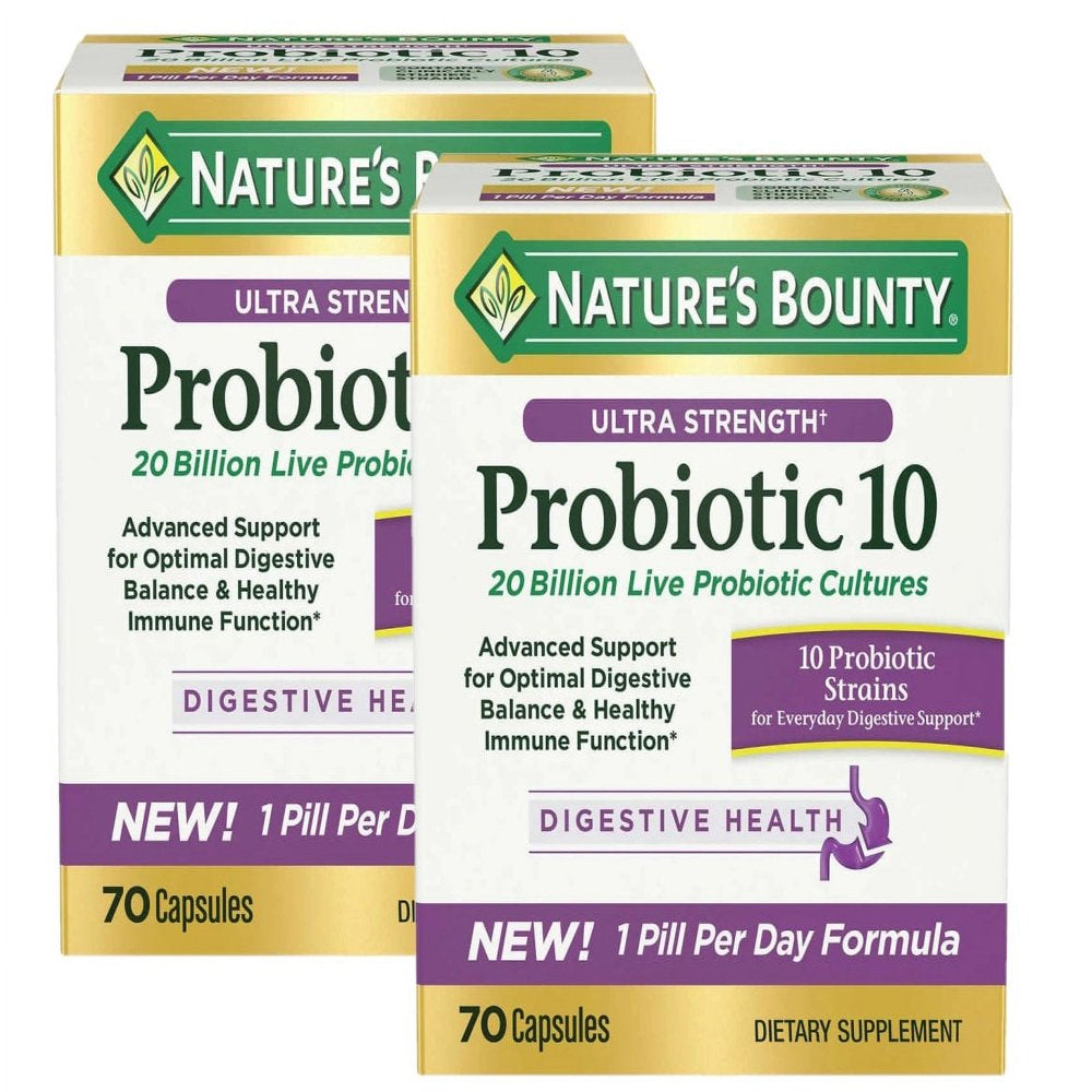 Nature'S Bounty Ultra Strength Probiotic 10, 70 Capsules (2 Pack ...