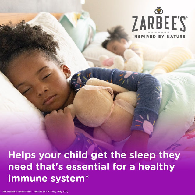 Zarbee'S Kids Sleep + Immune Health Gummies with 1Mg Melatonin, Berry, 30Ct