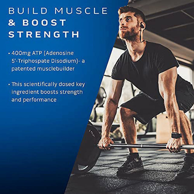 Muscletech Muscle Builder, Muscle Building Supplements for Men & Women, Nitric Oxide Booster, Muscle Gainer Workout Supplement, 400Mg of Peak ATP for Enhanced Strength, 30 Pills