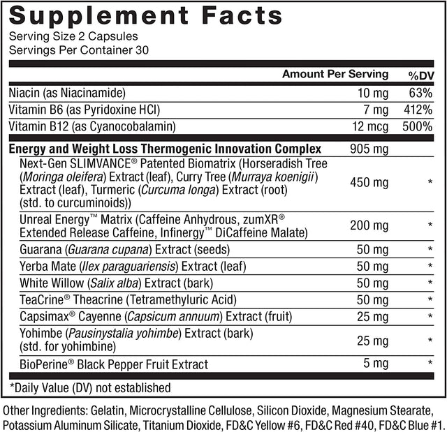 FORCE FACTOR Leanfire with Next-Gen SLIMVANCE Advanced Thermogenic Fat Burner for Weight Loss with B Vitamins and Capsimax to Boost Metabolism, Increase Energy, and Enhance Focus, 60 Capsules