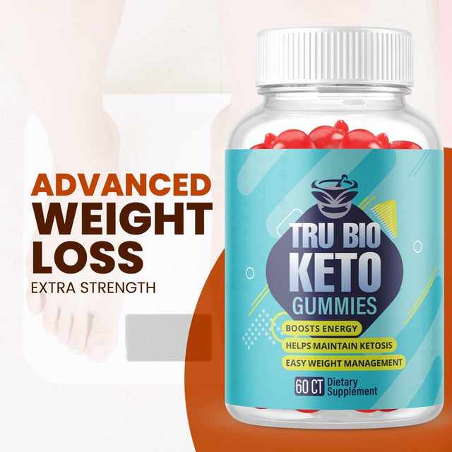 (1 Pack) Tru Bio Keto ACV Gummies - Supplement for Weight Loss - Energy & Focus Boosting Dietary Supplements for Weight Management & Metabolism - Fat Burn - 60 Gummies