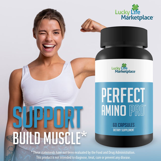 Perfect Amino Pro - Muscle Support for Repair & Recovery - Promote Muscle Health for Improved Growth & Gains - Aid Muscle Pump with L-Arginine - Support Improved Nutrient Absorption & Blood Flow