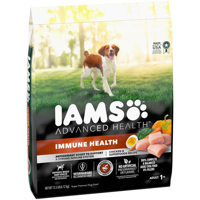 IAMS Advanced Health Chicken and Superfoods Recipe Dry Dog Food, 13.5 Lb Bag