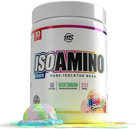 MAN Sports Iso-Amino Bcaa Powder, Rainbow Sherbet, 255 Gram