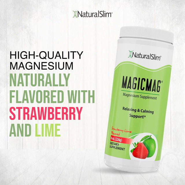 Naturalslim Magicmag® Magnesium Citrate Powder - anti Stress Drink Mix - 8Oz