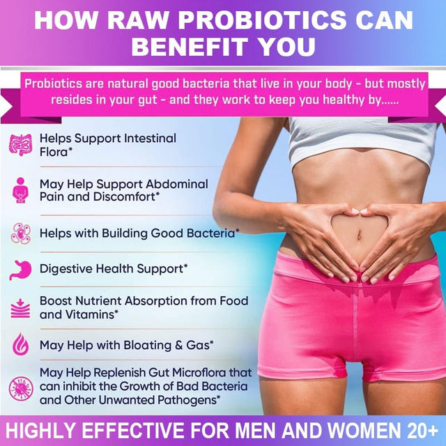 Bcuelov Probiotics 120 Billion CFU - 36 Strains with Prebiotics & Digestive Enzymes, Gut Digestive & Immune Support