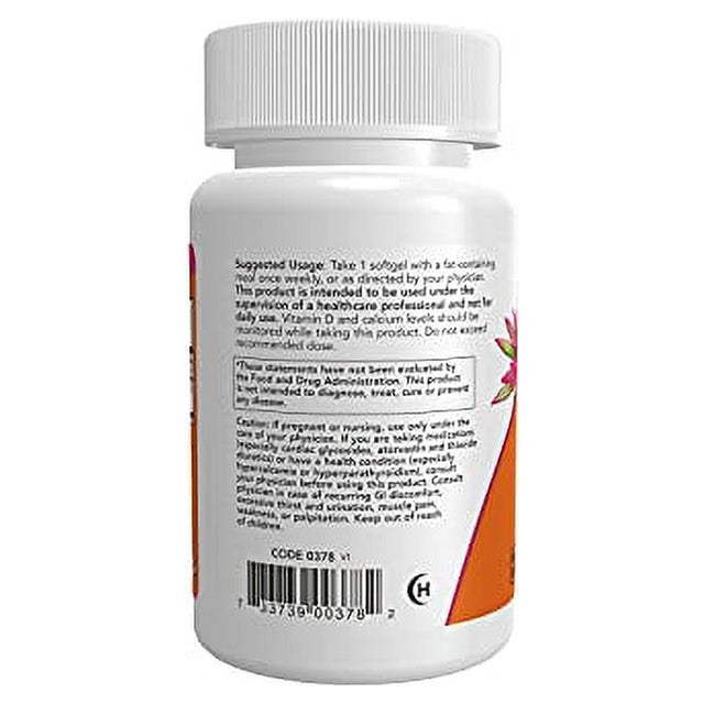 NOW Supplements, Vitamin D-3 50,000 IU Softgels, 50 Softgels