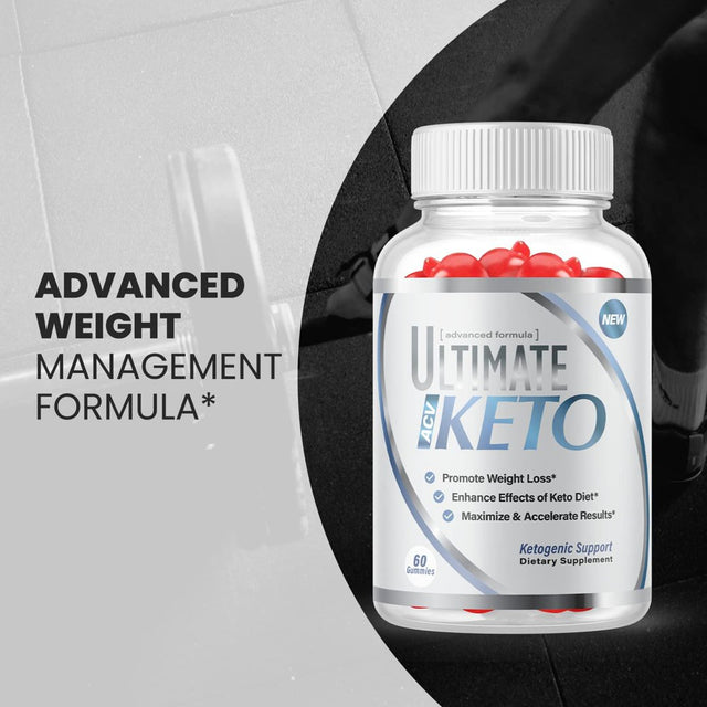 (2 Pack) Ultimate Keto ACV Gummies - Supplement for Weight Loss - Energy & Focus Boosting Dietary Supplements for Weight Management & Metabolism - Fat Burn - 120 Gummies