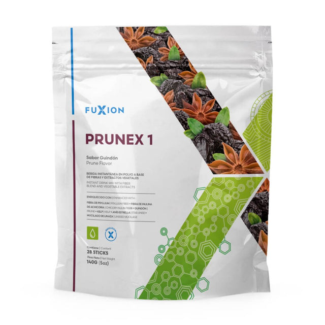 Fuxion Prunex 1 Herbal Tea for Colon Detox Cleanse, Reliable Overnight Relief from Constipation, Liberate the Transit in Your Digestive System(28 Sticks)